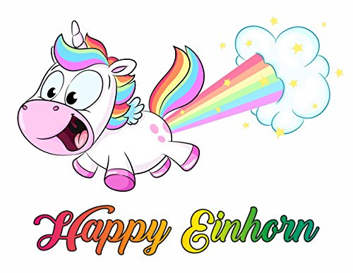 Aufkleber Einhorn Happy 115 x 150 mm ~~~~~ schneller Versand innerhalb 24 Stunden ~~~~~