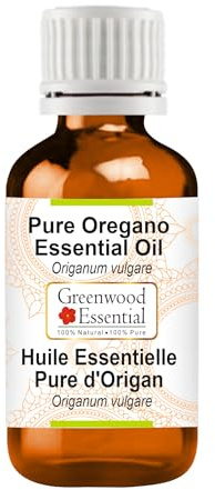 Greenwood Essential Naturreine Ätherisches Oreganoöl (Origanum vulgare) Dampfdestilliert 15ml (0.50 oz)