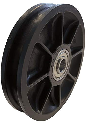 Seilrolle 90 mm - geräuschlos - für Fitnessgeräte, Latzüge, Garagentore uvm.