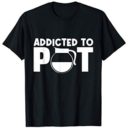 Caffettiera vintage Love Java Cup of Joe Caffeine Addict Maglietta