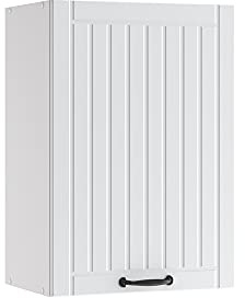 Vicco Hängeschrank Fame-Line, Weiß Landhaus, 50 cm | MDF-Front · Soft-Close · 2 Einlegeböden · Metallgriffe · ✓ Praktischer Stauraum