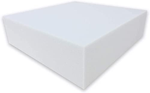 Alanpur® Ortopedisk kallskummadrass Bianca, akustiskt skum, H2, utan överdrag, tillverkad i Tyskland (90 x 200 x 5 cm)