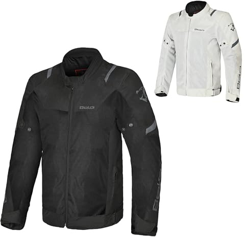 MAXIMO-MOTO Bela Mesh Pro Men's Motorcycle Jacket Summer Breathable 600D Cordura Textile Riding Gear with CE-Certified Armor 3D Ventilation and Reflective Panels