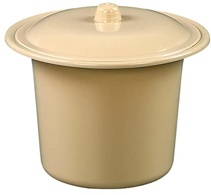 MagiDeal Compact Crachoir Résistant Aux Éclaboussures Léger PP Portable Durable Urinoir Pot Pipi Pot Chambre Pot pour Camping Hôtel En Plein Air Femmes Hommes, Jaune clair