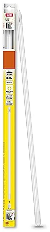 OSRAM LED TUBE T8 18 UN 600 mm, tubo LED lineare, 8W, 800lm, 3000K, luce bianca calda, sostituzione LED per tubi fluorescenti T8 con attacco G13, lunga durata, basso consumo energetico