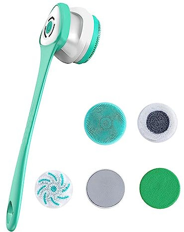 Scrubber elettrico,Spazzola per la pulizia del corpo | Scrubber facciale elettrico per ragazze, scrubber per la pulizia del corpo del viso per massaggio detergente per corpo del viso