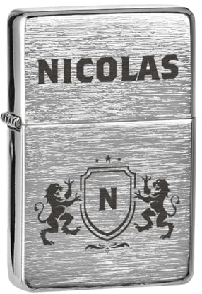 Mechero de tormenta cepillado con grabado – Regalos para hombre, papá y amigo – Mechero de metal con nombre – Regalo de dinero para cumpleaños, día del padre y aniversario – Senderismo y camping