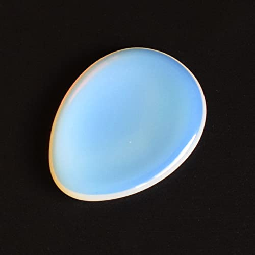 EPEDIC 1,7 Zoll Kristalle und Steine ​​Handschmeichler Reiki Natürlicher Daumenmassage-Kristall-Handflächenstein for Yoga CHENRANYIN (Color : Opal Opalite, Size : 1.7 in)