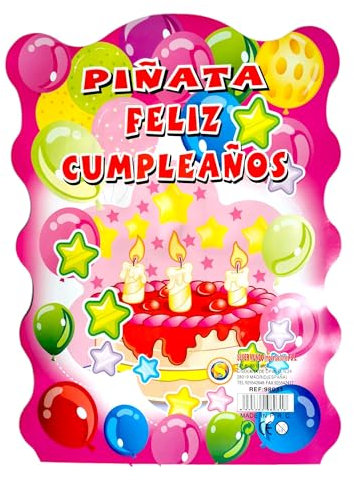 Super Mundo - Piñata De Cumpleaños De Tarta Para Fiesta Infantil(98031)