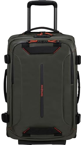 Samsonite Ecodiver Reisetasche mit Rollen & Doppelrahmen 55cm, Schwarz, 40L, 2.4kg, TSA-Schloss, Laptop-Innentasche 15.6