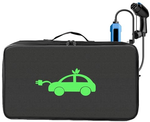 Electric Vehicle Cable Storage Bag | Car Charger Organizer Case | Waterproof Ev Cable Pouch | Jumper Cable Storage Bag for Ev, Vehicle Charging Cable Holder, Electric Car Accessories Storage Pouch