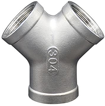 Kugelhahn, Dreiwege-Kugelhahn, Y-Wege-Innengewinde-T-Stück aus Edelstahl 304, Innengewinde, Dreiwege-Schnittstelle, 1/4 Zoll, 3/8 Zoll, 1/2 Zoll, 3/4 Zoll, 1 Zoll, 2 Zoll, Edelstahl-Adapter, Wasserroh