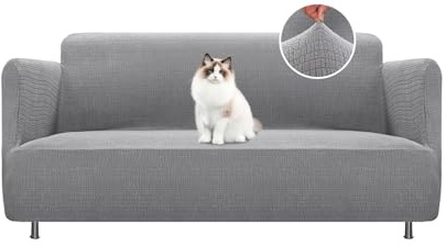 BellaHills High Stretch Sofa Cover 2 Seater SÖDERHAMN Cover Pets Friendly Sofa Slipcovers for Living Room Couch Covers Washable Furniture Protectors (2 Seater, Dove)