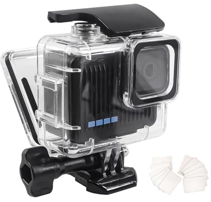 FitStill 148FT/45M Unterwasser-Tauchgehäuse, wasserdicht, kompatibel mit Go Pro Hero 4K, schützende Tauchgehäuseschale mit Mount Hero 4K-Zubehörset