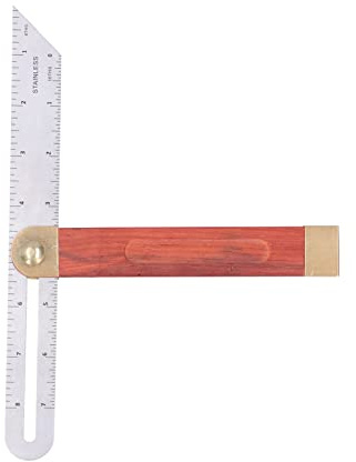 Generic Sliding T Bevel, Adjustable T Square Angle Finder Tool Adjustable Angle Ruler Measurement Tool 9 in Woodworking Bevel Movable Sliding Carpentry Carpenters Finder