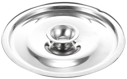 MAGICLULU Edelstahl Topfdeckel 14cm Wiederverwendbarer Deckel Für Gewürztöpfe Anti Verbrühung Kochtopfdeckel Passend Für Gewürzbehälter Ersatzdeckel Für Kochgeschirr