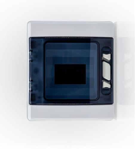 Elektro Butler Scatola fusibili da parete IP65, impermeabile e antipolvere, scatola di distribuzione a parete, accessori inclusi, scatola di distribuzione robusta (1 fila 6 moduli)