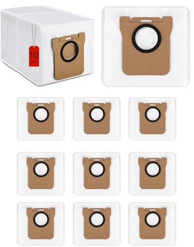 10 sacchetti per aspirapolvere Xiaomi X10+ / X20+ & Dreame L10s Ultra / L20 Ultra / L10 Ultra / L10 Ultra/Robot Aspirapolvere, Sacchetti di Ricambio, Sacchetti per la raccolta polvere da 3 litri