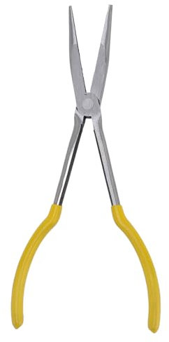 Long Needle Nose Pliers, 11 Inch Long Needle Nose Pliers, Exceptional Grip, High Carbon Steel for Universal Maintenance, Extra Long Nose Plier,for Working in Tight Areas