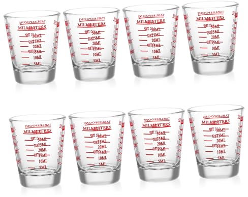 CIYODO 8piezas Tazas Medidoras De Vaso Medidor Medidas Precisas Para Recetas Para Cocina