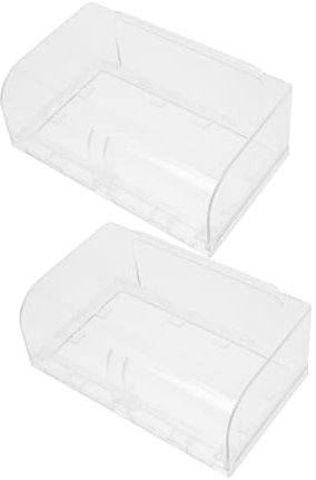 Anneome 2 Piezas de Enchufe Doble Protector de Tomacorriente Autoadhesivo para Uso Interior Diseño Resistente Salpicaduras Protección de Seguridad para Baños y Cocinas