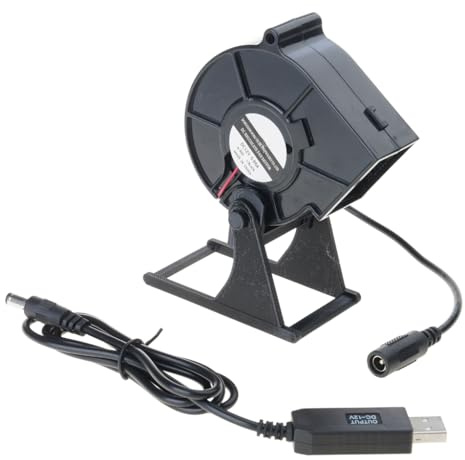 Kalttoy Ventilateur de bureau USB 12 V pour réduction de la chaleur et griller 3800 tr/min