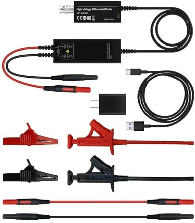 AIRUIXI DP series High Voltage Differential Probe 100MHz Bandwidth & 1500V MAX Differential Voltage(DP702 200Mhz)