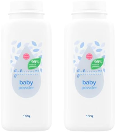 Natural Baby Powder Bundle, 2 x 100g Bottles