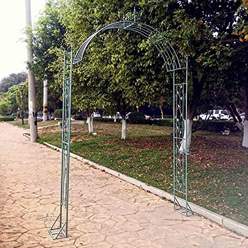 Elegant Wrought Iron Garden Arch for Climbing PlantsCurved Design Perfect for Roses Vines Outdoor Weddings & EventsDurable & Stylish Garden Decor for Terraces
