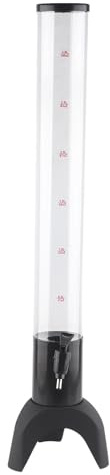 Tubo de hielo extraíble Torre de grifo de cerveza de tres patas Dispensador de bebidas con torre de cerveza de barril de 3 litros Diseño transparente de PC resistente para bar