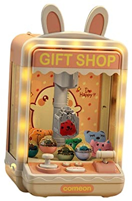 Xgdsnly Greifautomat Spielzeug Kinder Verkaufsautomat Mini Elektronischer Kran Puppenfänger Geschenk PP Funktion Geeignet für Party Familie Am, B