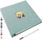Yopih Adhesive Photo Album 40 Pages Linen Cover Scrapbook 28 x 27 cm DIY Album Oversized Preservation Baby Growth Wedding Travel