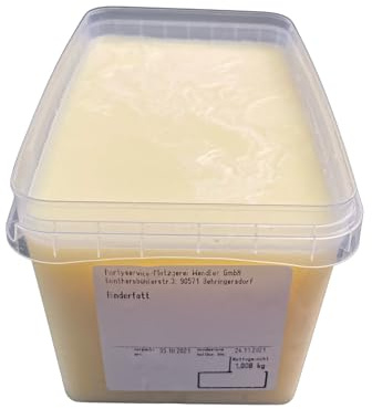 frisches Rinderfett/Rindertalg/Rinderschmalz/Tallow 1Kg hausgemacht in der fränkischen Handwerksmetzgerei
