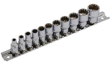 Neilsen CT3749 1/4in DR 11pc Multi-Fit Socket Set - 1/4in.Dr, Sizes: 4 | 5 | 6 | 7 | 8 | 9 | 10 | 11 | 12 | 13 | 14mm