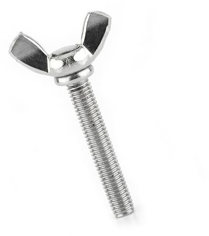 Butterfly Screw, 10PCS M5 Wing Screw 304 Stainless Steel Machine Screw 12mm, 16mm, 20mm, 40mm Butterfly Screw Fastener Repair Tool, Wing Nuts (M5*40mm)