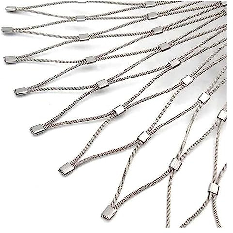 Flexibelt Repnät I Rostfritt Stål, Zoo Cage Staket Skyddsnät Skyddsnät för Balkong, Barriärstaket för Djurfjäderfä, Anpassningsbar(2.6x23ft/0.8x7m)