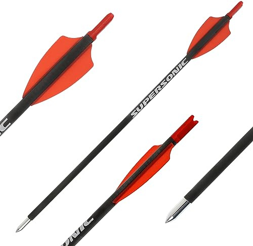 10x Carbonbolzen X-Bow FMA Supersonic Tactical Armbrustpfeile für Armbrust | Pistolenarmbrust Jagd
