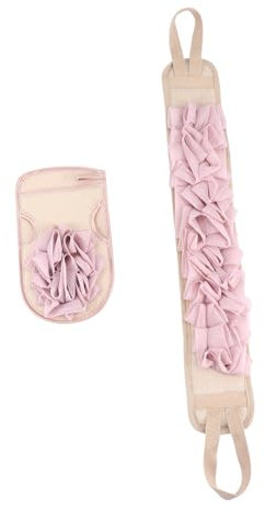 FRCOLOR 2stücke Teiliges Duschhandschuhe Mit Peeling-rückenband Für Effektive Körpermassage Und Hautpflege Tägliche Reinigung Und Exfoliation