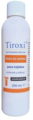 Tiroxi Quitamanchas de Óxido de Hierro para Ropa, Bote 250 mL