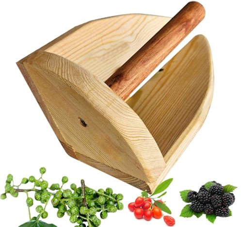 Recolector de grosellas espinosas con asa, herramienta de cuchara de arándanos, rastrillos para recoger arándanos, arándanos y arándanos