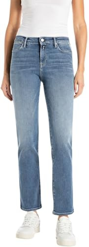 REPLAY Dam raka ben hög midja jeans Zolie, 009 medium blå, 31W / 28L