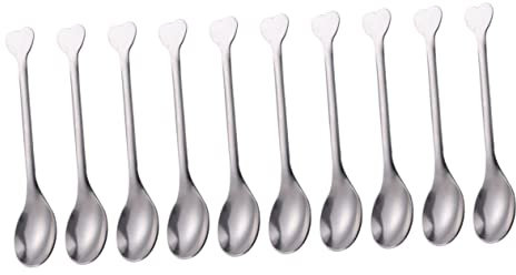 Cabilock 12-teiliges Dessertlöffel-set Aus Rostfreiem Stahl Für Weihnachtspicknicks Bars Und Restaurants
