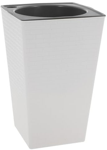 BESPORTBLE Self-priming Flower Pot Plants Self Watering Pots Indoor Planters Planter Indoors Automatic Watering Flowerpots Flowerpot White Pp