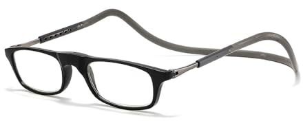 Nyxphy Magnetische Lesebrille Leichtgewichtige Blaulichtfilter-Brille mit Halskette für Damen Herren (+1.0 bis +4.0 Dioptrien, faltbar)