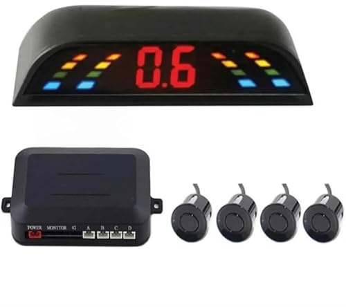 radar di rinculo auto Sensore di parcheggio auto Display Parktronic Auto Rilevatore radar di parcheggio auto con 4 sensori da 22 mm Sensore radar di retromarcia