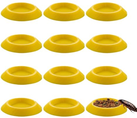 Isopoden foderskål – 12 stycken inhägnade terrarier och matskålar | Isopoden foderskål | för hoppsvansar dvärgvirradlösa små husdjur
