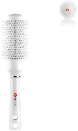 Upgrade - Spazzola per Capelli Nano Silver Ion - Misura: 43 mm - Spazzola per Capelli - Con Setole Ionizzanti - Elegante, Leggera, Bilanciata per Capelli Lucidi e Forti