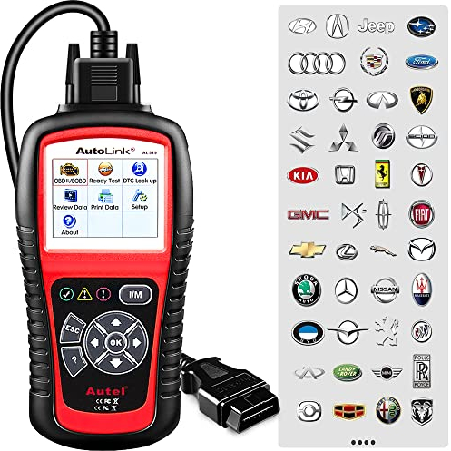 Autel AutoLink AL519 Universal OBD2 Reader Car Diagnostic Scanner Tool Vehicle Engine Fault Code Reader with Enhanced Mode 6, Advanced Version of AL319, for UK/EU Post-2006 Vehicles