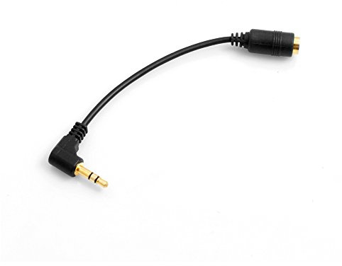 System-S 3.5mm Klinke Stecker auf 3, 5mm Klinke Buchse gewinkelt 3 Polig Aux Stereo Kabel