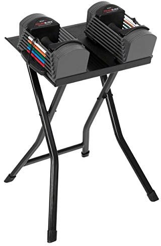 Power Block-Set 2-TLG., Hantel Sport 24, 1,5-11kg Paar + Faltberer Ständer